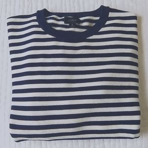 J Crew Nautical Crewneck Sweater 100% Cotton